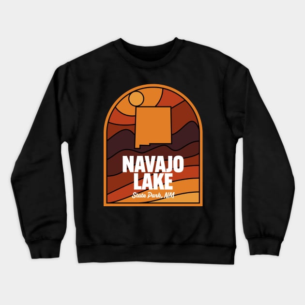 Navajo Lake State Park New Mexico Crewneck Sweatshirt by HalpinDesign